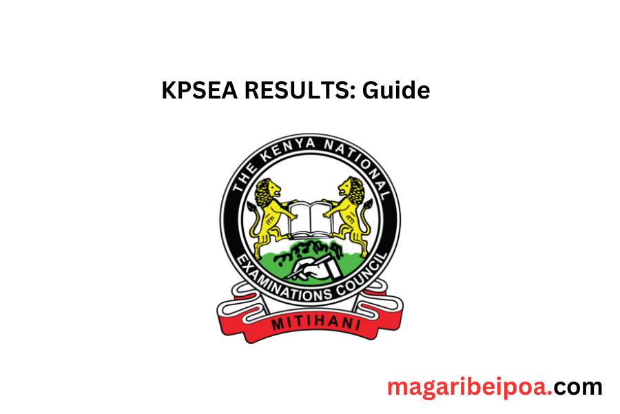 KPSEA results 2023 Grade 6: CBA portal