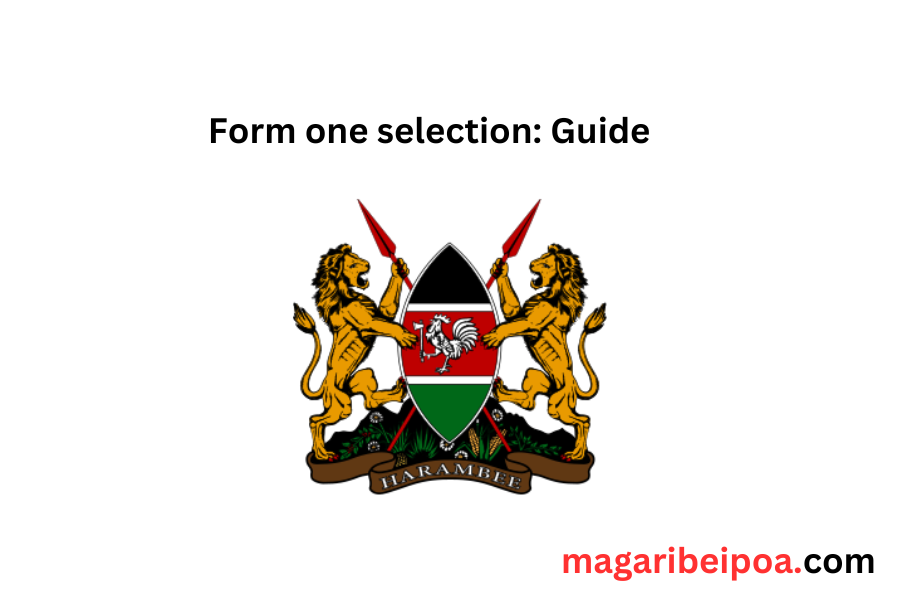 Form one admission letter 2023/2024 Kenya Download PDF
