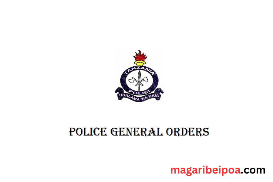 Tanzania Police general order (PGO) Download 