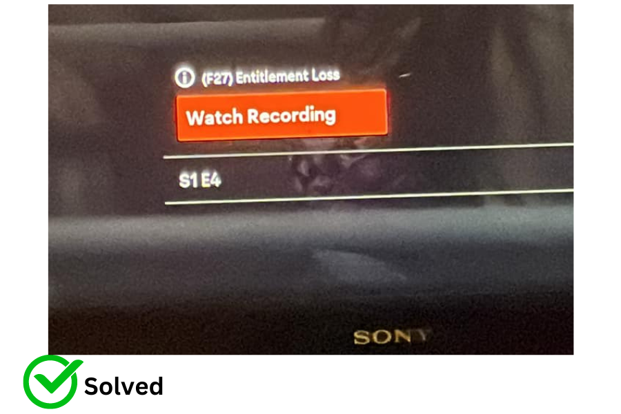 How to fix Foxtel Entitlement loss (f27 Error)