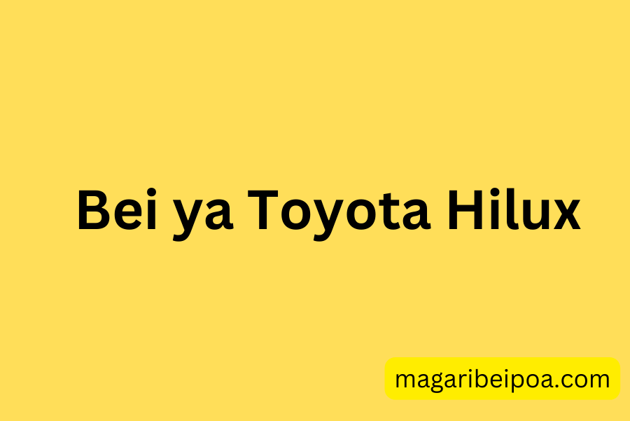 bei ya Toyota Hilux