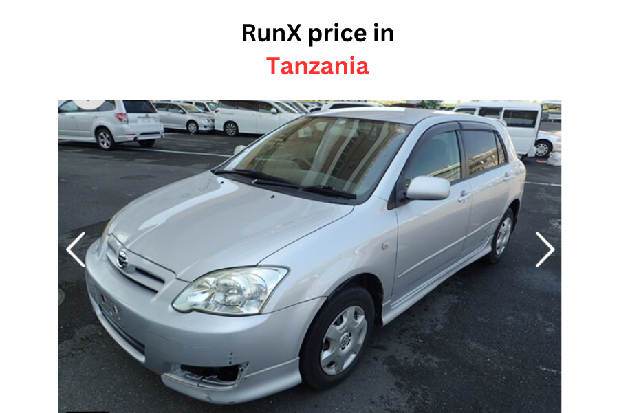 Toyota RunX price in Tanzania