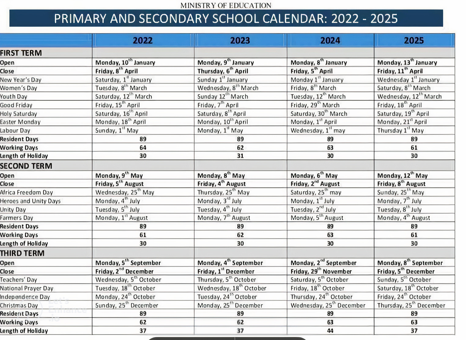 zambia school calendar 2024/2025 pdf download - magaribeipoa