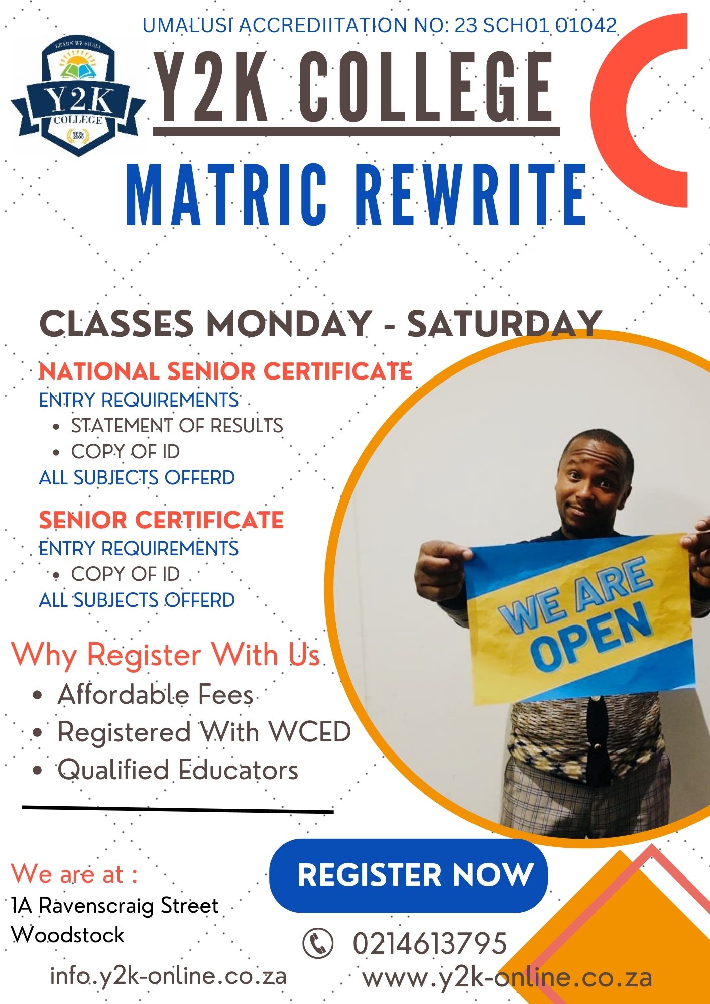 y2k college matric rewrite fees 2024 - magaribeipoa